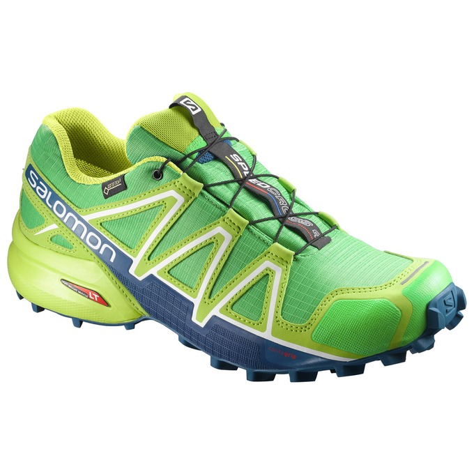 Salomon SPEEDCROSS 4 GTX® Zapatillas Trail Running Hombre - Verde / Amarillo - Colombia (47026-IUBF)